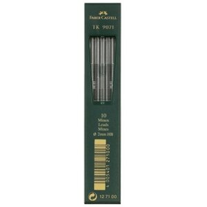 Набор грифелей для цангового карандаша "ТК9071" 10 шт 2 мм, HB