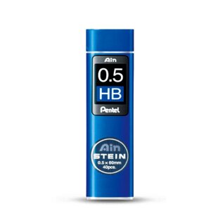 Набор грифелей для механического карандаша Pentel "Ain Stein" 40 шт 0,5 мм, HB