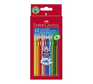 Набор карандашей акварельных Faber-castell "Colour Grip" 12 цв в картоне