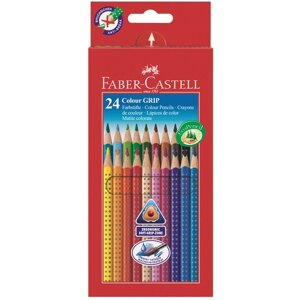 Набор карандашей акварельных Faber-castell "Colour Grip" 24 цв в картоне