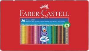 Набор карандашей акварельных Faber-castell "Colour Grip" 36 цв в металле