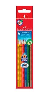 Набор карандашей акварельных Faber-castell "Colour Grip" 6 цв в картоне