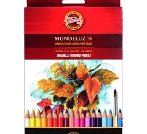 Набор карандашей акварельных Koh-I-Noor "Mondeluz" 36 цв в картон кор