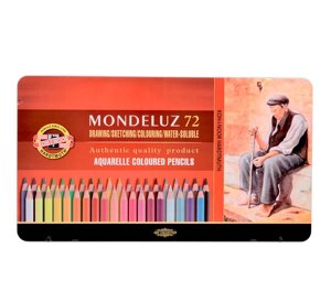 Набор карандашей акварельных Koh-I-Noor "Mondeluz" 72 цв в металле