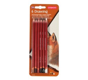 Набор карандашей цветных Derwent "Drawing" 6 цв в блистере
