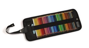 Набор карандашей цветных Koh-I-Noor "Polycolor" 36 шт, черный пенал-рулон текстильный на кнопке