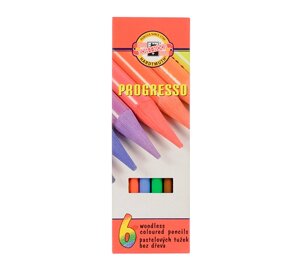 Набор карандашей цветных Koh-I-Noor "Progresso" 6 шт в картоне
