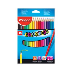 Набор карандашей цветных Maped "Color Peps" 18 цв в картоне