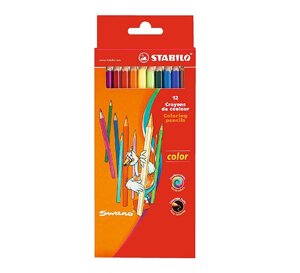 Набор карандашей цветных Stabilo "Swano Color" 12 цв в карт кор