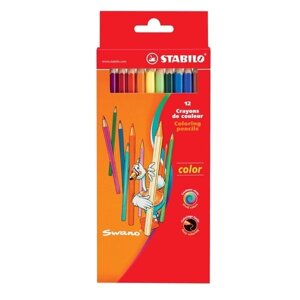 Набор карандашей цветных Stabilo "Swano Color" 12 цветов в карт кор