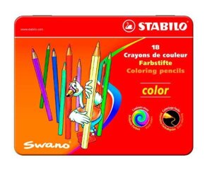 Набор карандашей цветных Stabilo "Swano Color" 18 цв в металле
