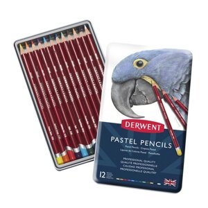 Набор карандашей пастельных Derwent "Pastel Pencils" 12 цв в метал кор