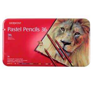 Набор карандашей пастельных Derwent "Pastel Pencils" 36 шт в метал кор