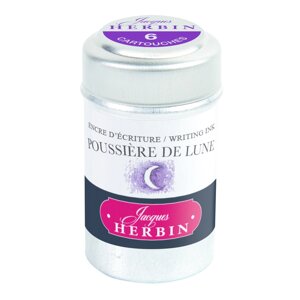 Набор картриджей для перьевой ручки Herbin, Poussi? re de lune Темно-фиолетовый, 6 шт