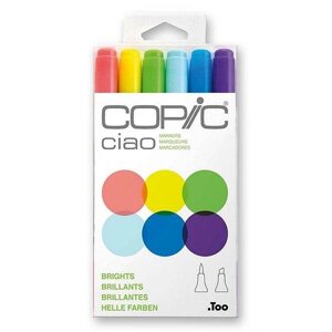 Набор маркеров Copic "Ciao" Яркие цвета 6 цветов