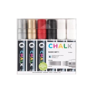 Набор маркеров Molotow "Chalk Marker 15mm Basic Set 1" 15 мм 6 шт