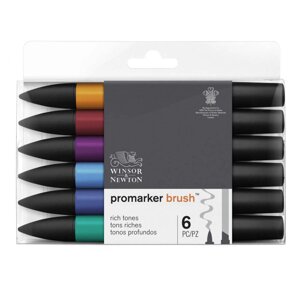 Набор маркеров ProMarker 6 цветов, насыщенные тона