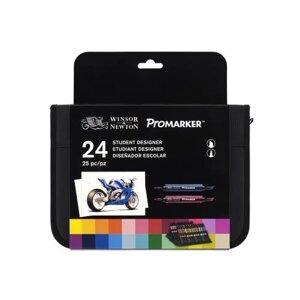 Набор маркеров ProMarker "Studen designer" 24 цвета в пенале
