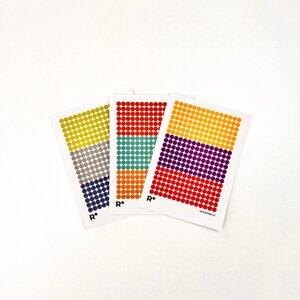 Набор прозрачных стикеров Remarklee "Цветные кружочки"