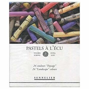 Набор сухой пастели Sennelier "A LECU" 24 цв пейзаж, в картонной коробке