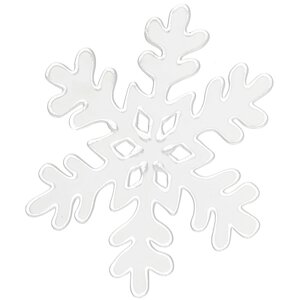 Наклейка новогодняя Снежинка (белая) (15х15)