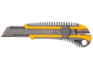 Нож Stayer "Profi" механический фиксатор, двухкомпонентный корпус, 25 мм