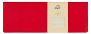Планинг недат. 56л Joy Book очень красный, настольный, иск. кожа 7Б, скругл. углы, съемный тонир. блок, тисн. фольгой, евроспираль, офсет