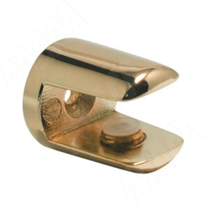 Полкодержатель для стеклянных полок толщиной 8-10 мм, золото (MV15BZO)
