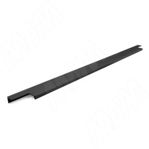 Профиль-ручка 596мм крепление саморезами черный матовый (анод) (PH. RU13.600. BL)
