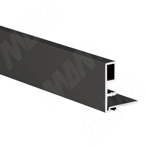 Профиль-ручка узк., для фасада 18 мм, черный (анод), L-6000 (PR480950PR)