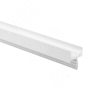 Профиль-ручка врезная для фасада 16/18мм, белый матовый (краска RAL9016), L-3000мм (PH. RU06.3000. WHM PR)