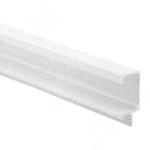 Профиль-ручка врезная для фасада 18мм, белый матовый (краска RAL9016), L-3000мм (PH. RU08.3000. WHM PR)