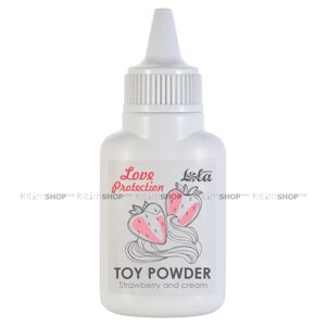 Пудра для игрушек Lola Games Love Protection Клубника со сливками, 15 гр