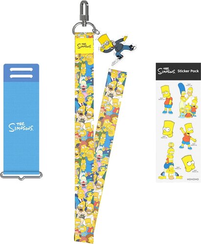 Ремешок Samsung The Simpsons Silicone with Strap голубой