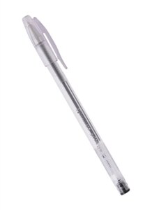 Ручка гелевая черная Jet корпус прозрачный, узел 0,5мм, линия 0,35мм, BRAUBERG