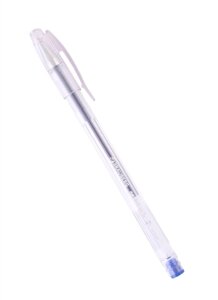 Ручка гелевая синяя Jet прозрачная, узел 0,5мм, линия 0,35мм, BRAUBERG