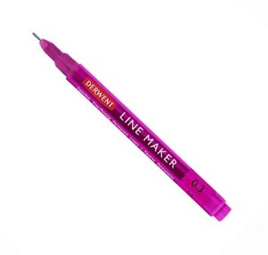 Ручка капиллярная Derwent "LINE MAKER" 0,3 мм, розовый