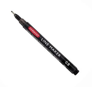 Ручка капиллярная Derwent "LINE MAKER" 0,8 мм, черная