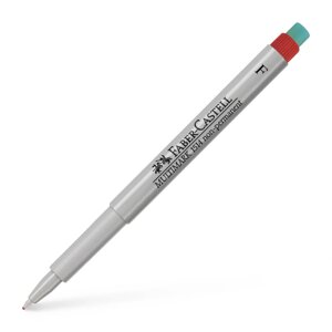 Ручка капиллярная Faber-Castell "MULTIMARK" 0,6 мм, для письма на пленке, красный