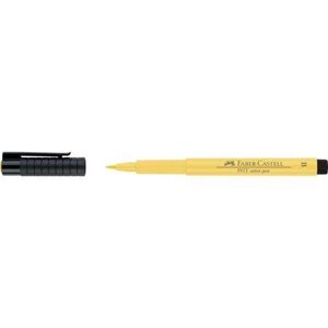 Ручка капиллярная Faber-Castell "Pitt artist pen" B, кадмий желтый темный