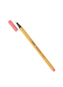 Ручка капиллярная красная неон Рoint 0,4мм, STABILO