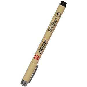Ручка-кисточка капиллярная Pigma Brush Черный, Sakura