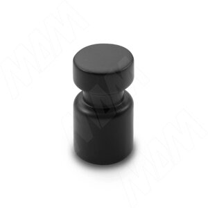 Ручка-кнопка D15мм черный матовый (WPO. 785.000.00N4)