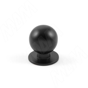 Ручка-кнопка D22мм черный матовый (KH. 08.000. BLM)