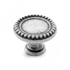 Ручка-кнопка D30мм серебро состаренное (WPO. 2030.030.00E8)