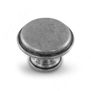 Ручка-кнопка D30мм серебро состаренное (WPO. 6000.030.00E8)