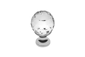 Ручка-кнопка с кристаллом GZ-CRPA30-01 хром