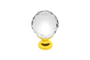 Ручка-кнопка с кристаллом GZ-CRPA30-03 золото