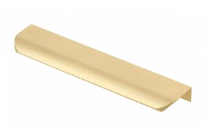 Ручка мебельная алюминиевая HEXA 160мм/190мм, светлое брашированное золото