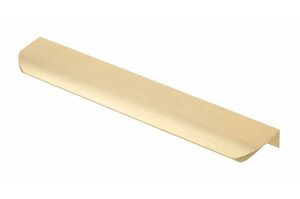 Ручка мебельная алюминиевая HEXA 192мм/225мм, светлое брашированное золото